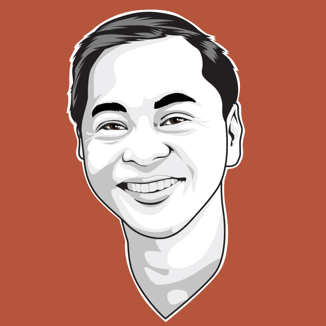 Ned LEGASPI illustrated portrait logo